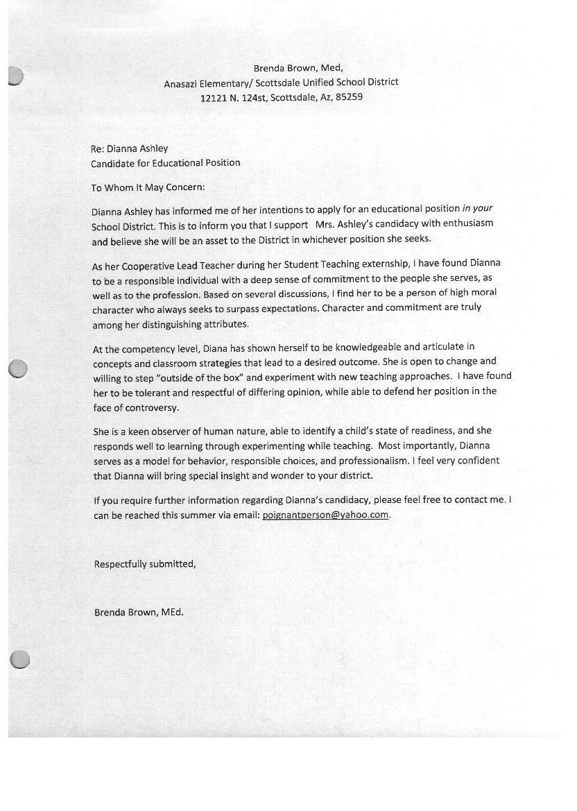 every learner every day letters of recommendations and letter of recommendation