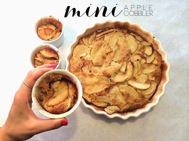 mini apple cobbler summer dessert