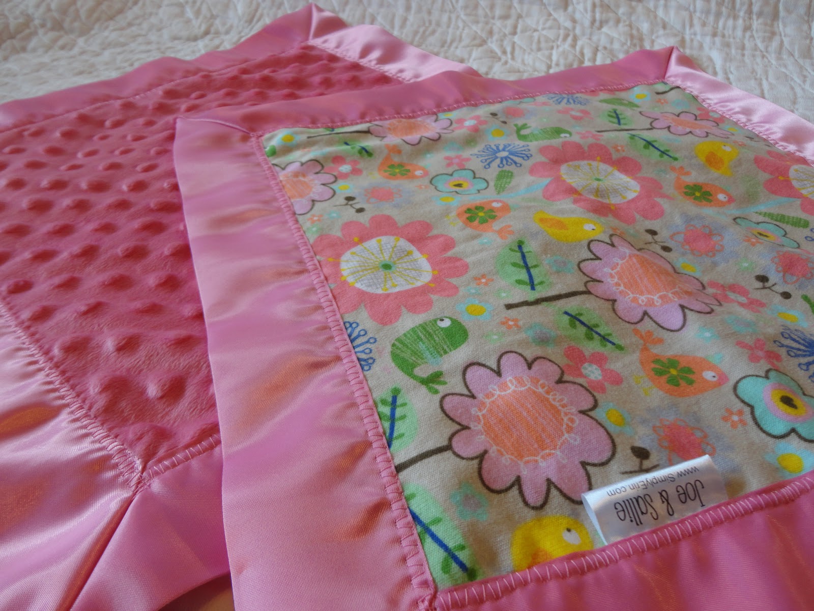 Simply Erin: Baby Security Blankets with Satin Binding