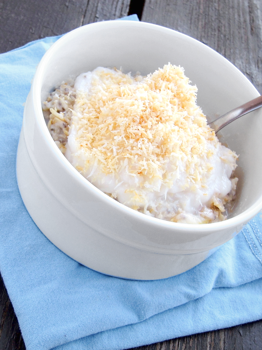 The Oatmeal Artist Coconut Cream Pie Oatmeal