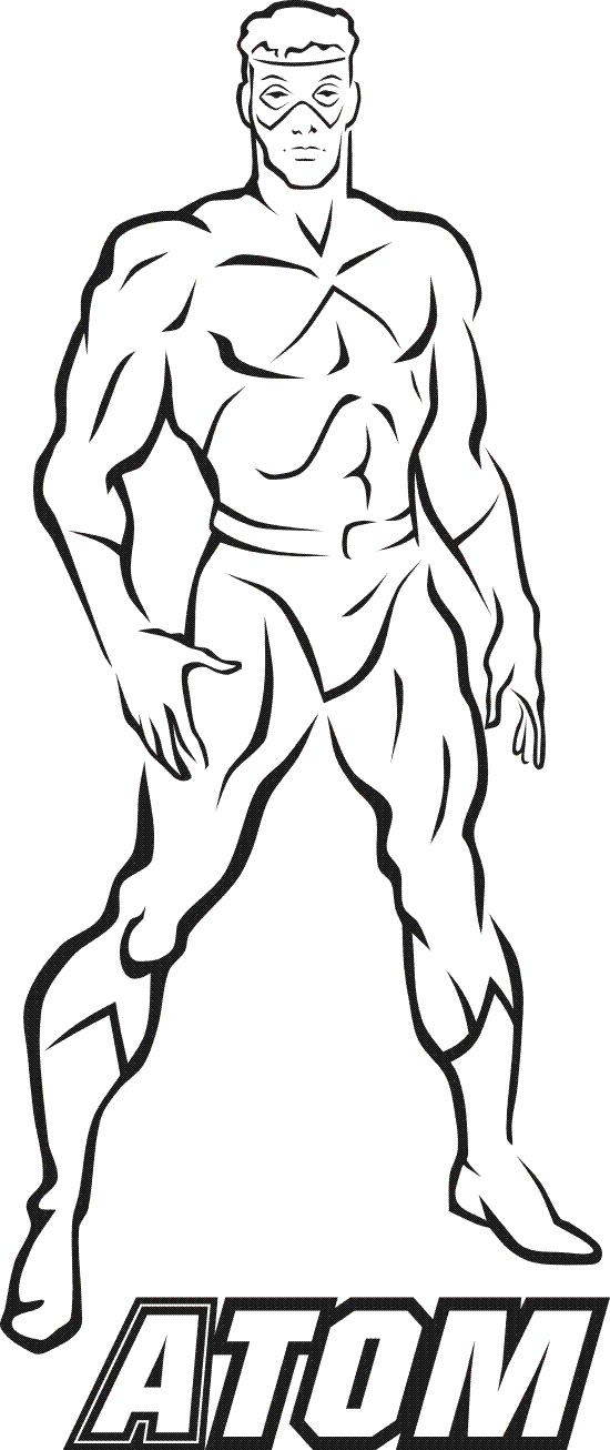 atom coloring pages