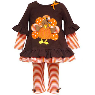 Mock-Layer #Thanksgiving Turkey Top and Leggings Set for Toddler ~ $19.00  at #Kohl's - Maryland Momma's Rambles