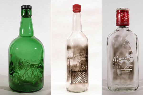Glass Bottles Art