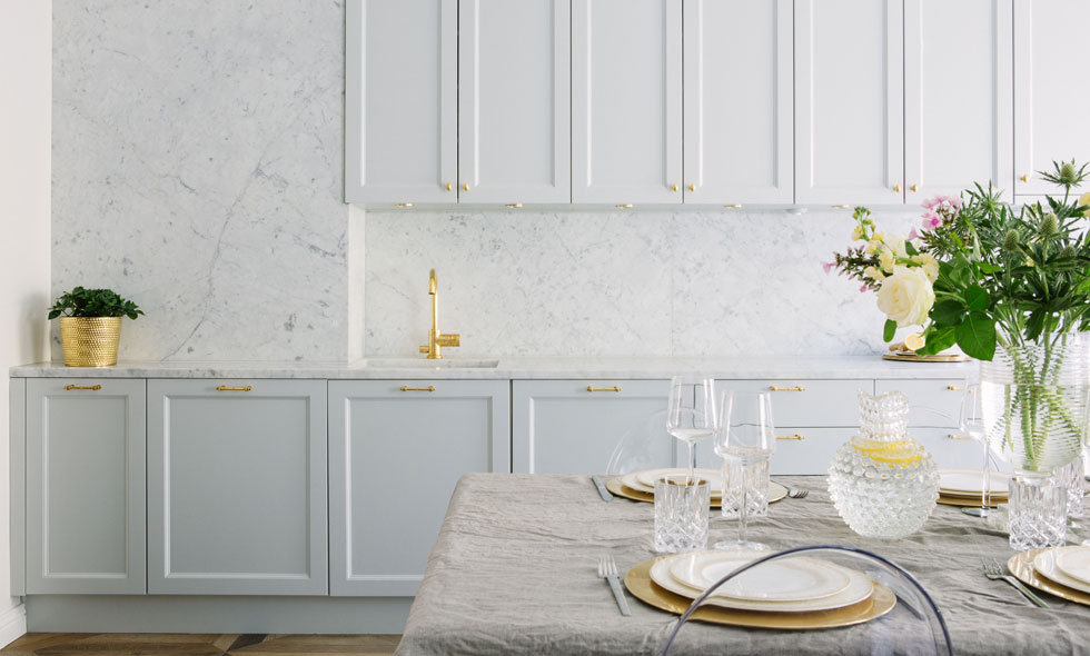 Modern Glossy Gran And White Style Kitchen Modern Glossy Gran And White Style Kitchen