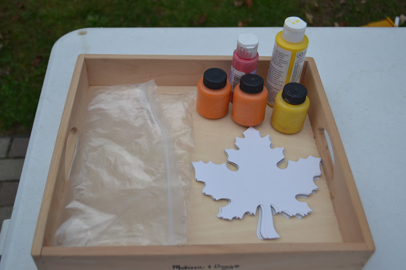 Snow Angels & Puddle Jumpers Finger Painting in a Bag!