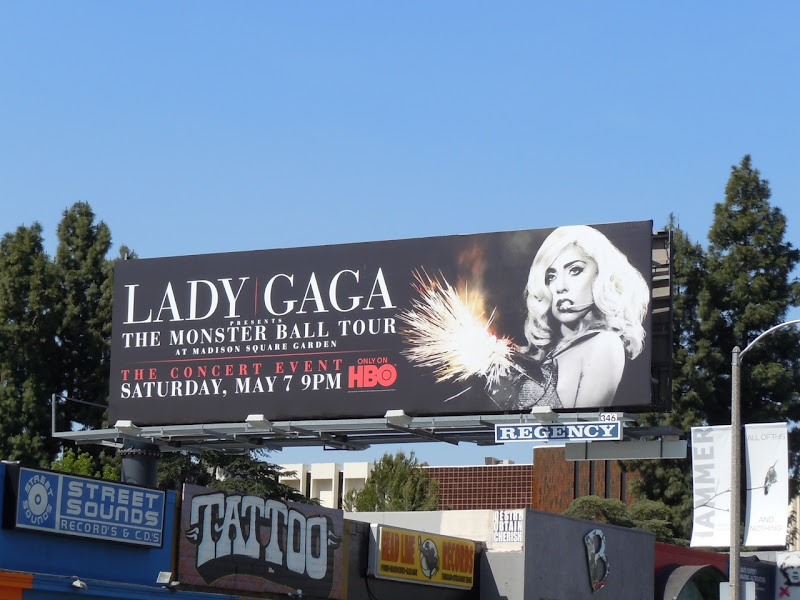 Lady Gaga Monster Ball billboard