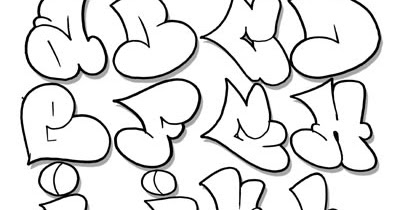 H/huruf Grafiti | Template Printable