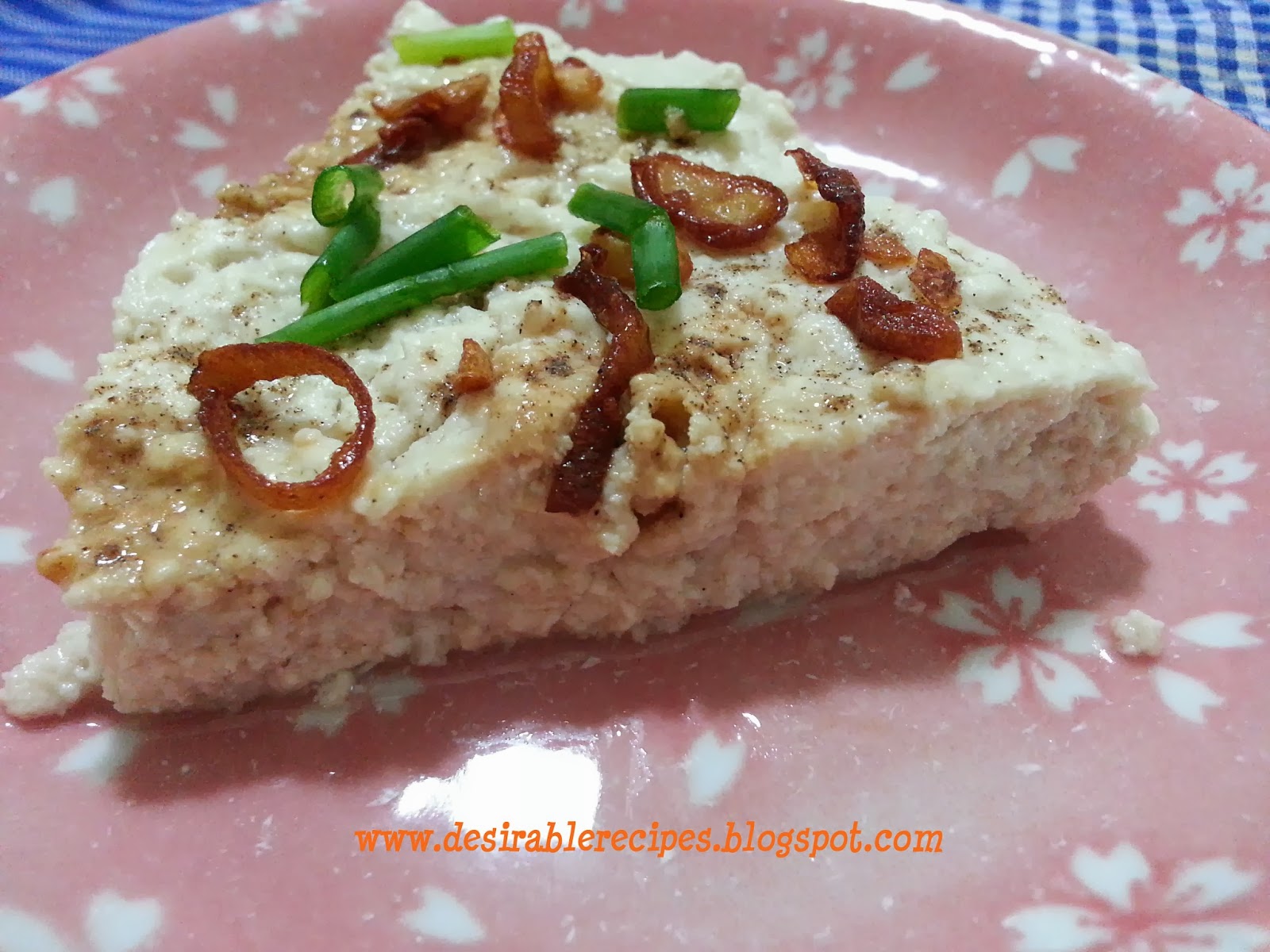 Steamed Tofu With Fish Paste