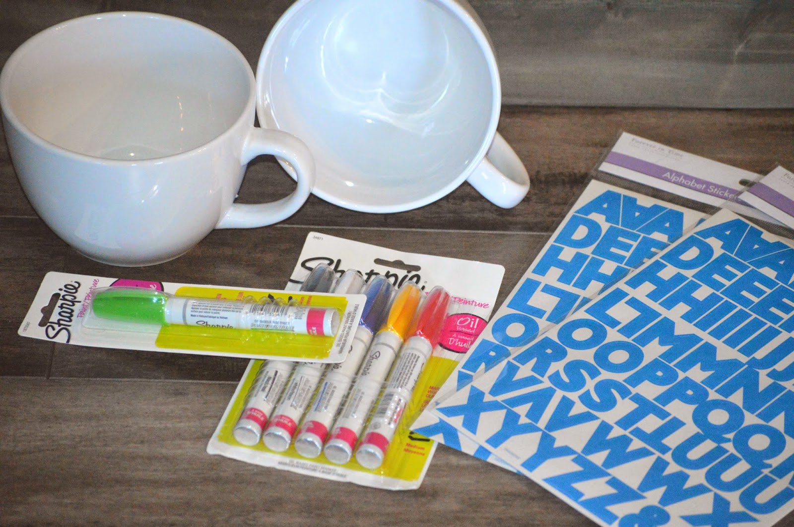 crazily normal DIY Sharpie Marker Mugs