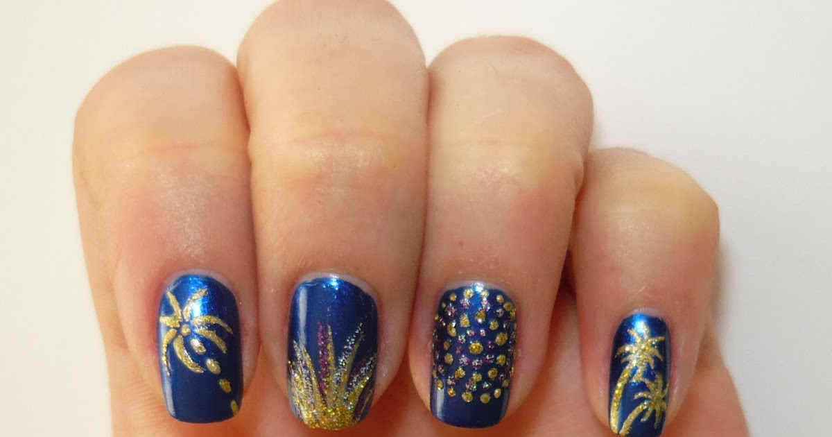 Ola nail designs sylwestrowe paznokcie