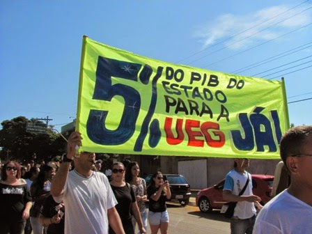 Aumento do Repasse Para a UEG Já!