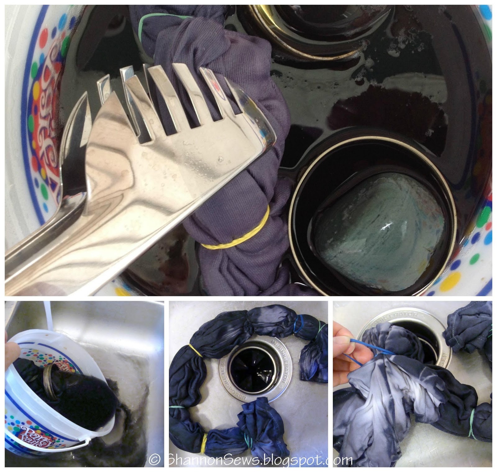 Shannon Sews Black Bean Tie Dye Shirt Natural Dyes