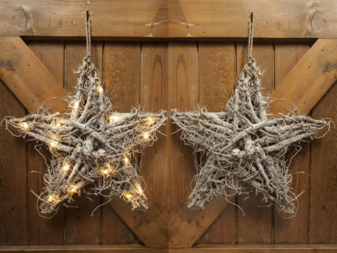 Decoracion Rustica Para Navidad ~ Una hermosa guirnalda en forma de estrella hecha con ra?ces de Decoracion Rustica Para Navidad ~ Una hermosa guirnalda en forma de estrella hecha con ra?ces de