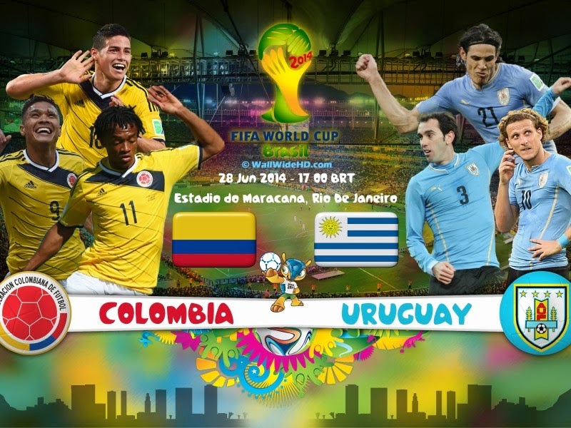 بث مباشر لمباراة كولومبيا وأوروجواي في كأس العالم 2014/6/18 Colombia vs Uruguay