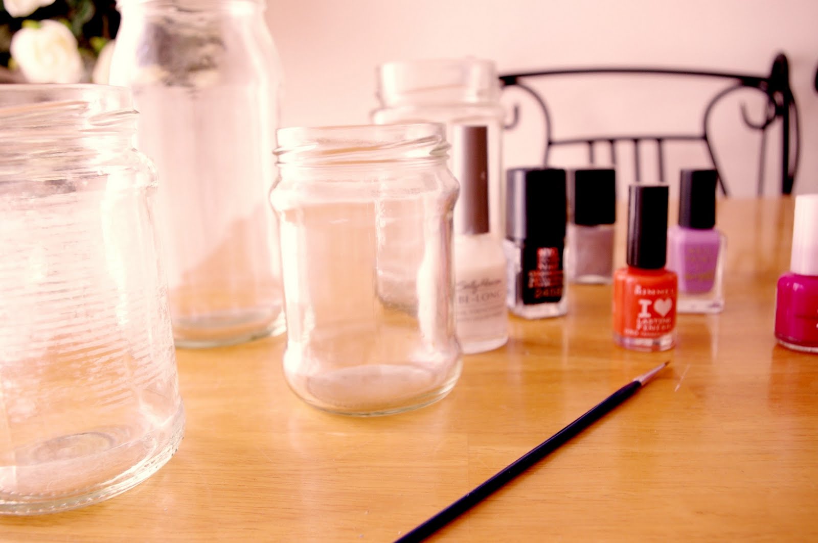 DIY Recycling Jam jars into candle holders! chalkandcheese