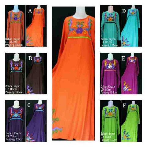 gamis bordir bunga timbul terbaru mukena bali cantik gamis bordir bunga timbul terbaru mukena bali cantik
