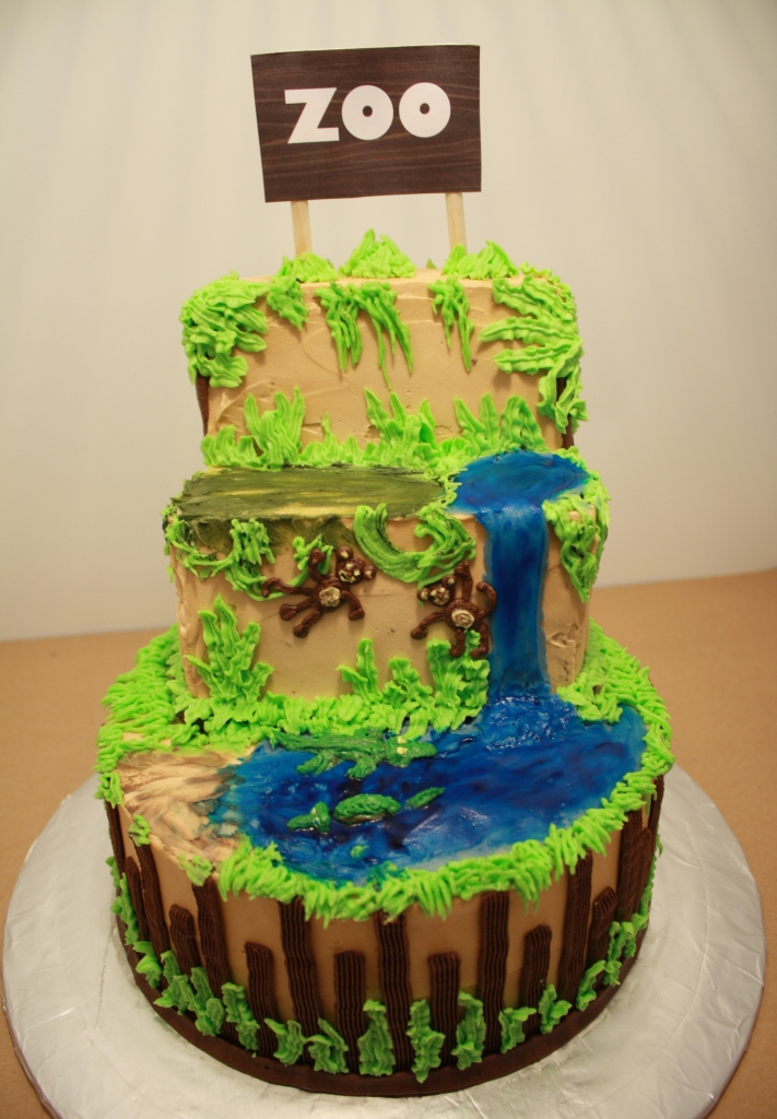 Party Cakes: Zoo Themed Cake