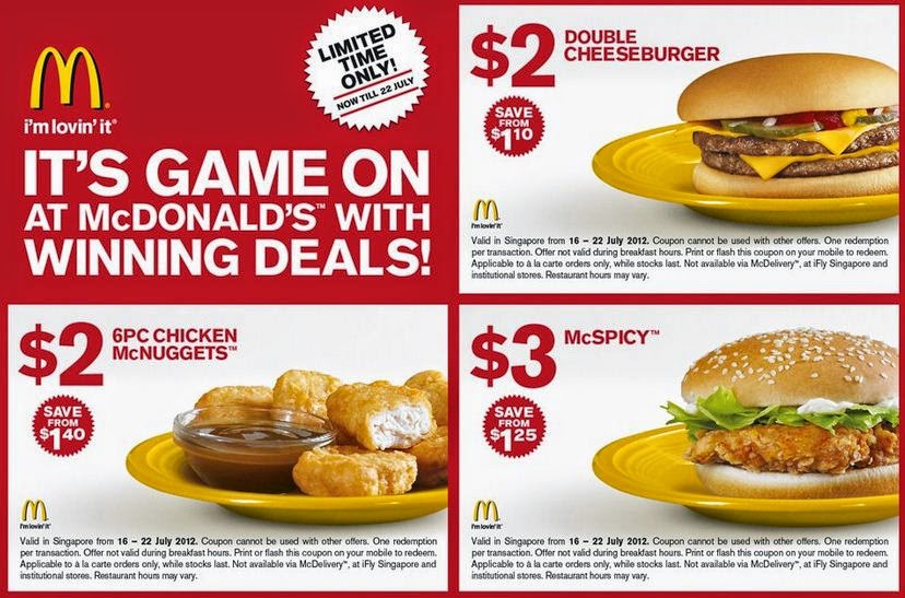 Mcdonalds Printable Coupons March 2015