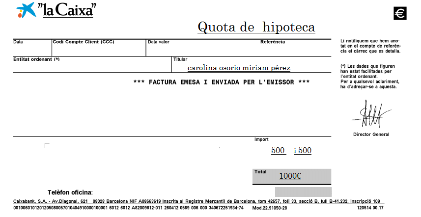 HIPOTECA NOMINA hipoteca nomina: