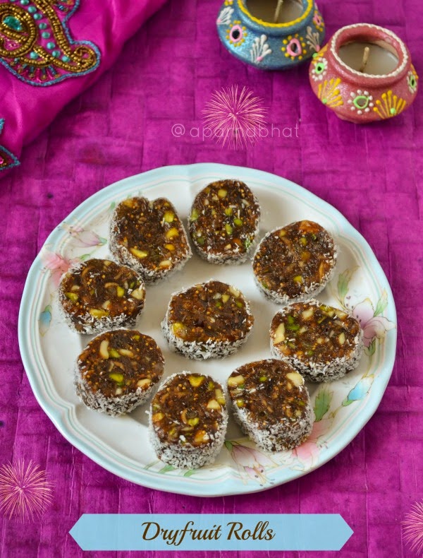 Flavors And Colors Dryfruit Rolls / Dryfruit Squares/ Dryfruits Truffles