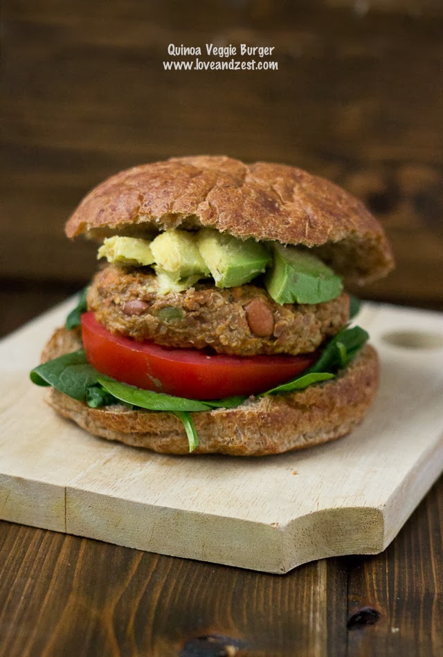 Quinoa Veggie Burgers love & zest