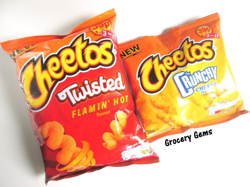 Grocery Gems New Review Cheetos Relaunched in the UK Cheetos Crunchy & Cheetos Twisted