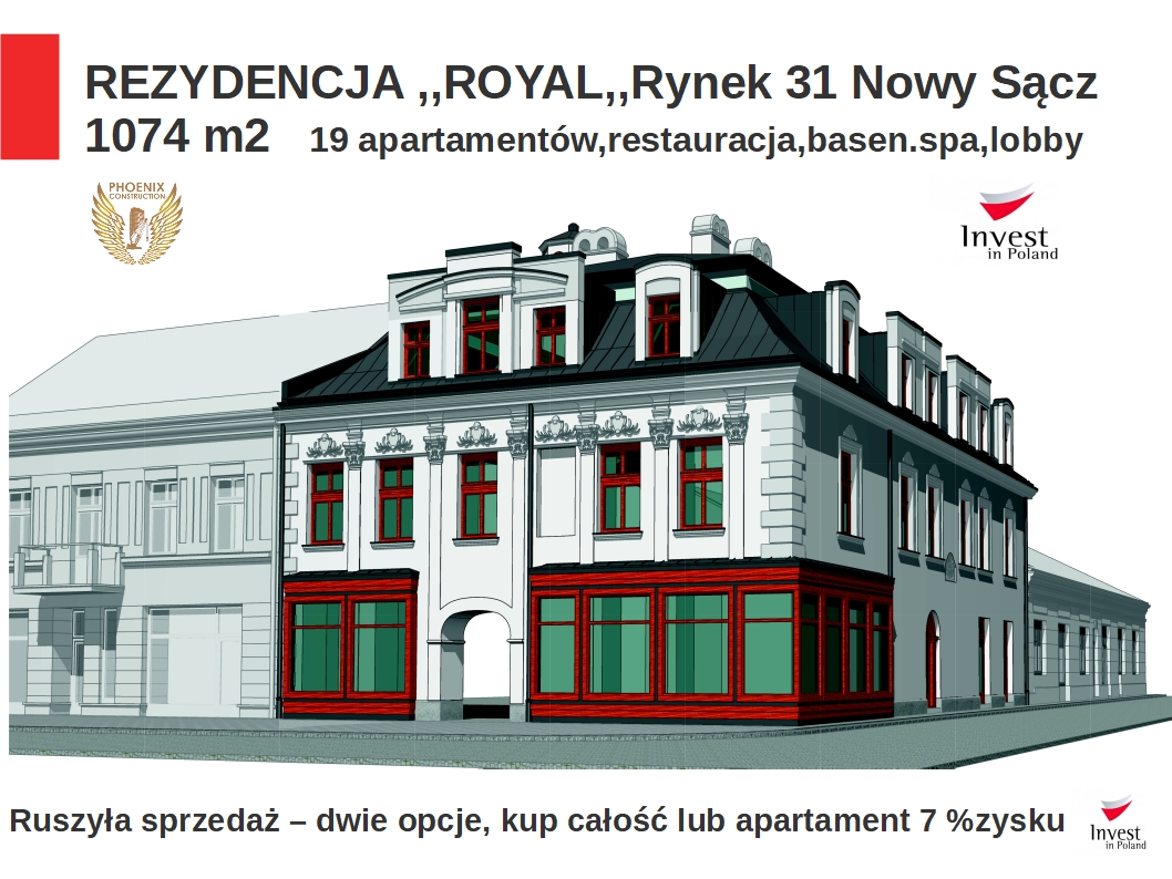 rezydencja restauracja inwestycja basen alternatywa do Krakowa