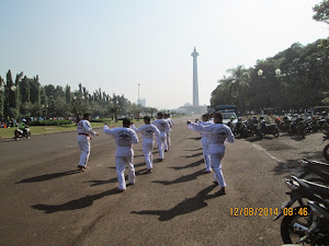 "Karate Classes" on a part of the large Merdeka ground".