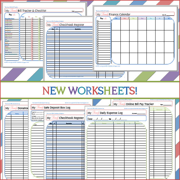 budget worksheets online
