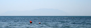 A hazy island out to sea - Thassos? A hazy island out to sea - Thassos?