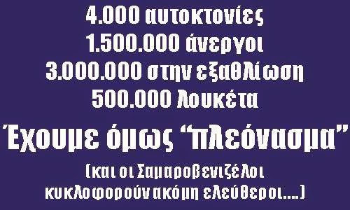 ΖΗΤΩ ΤΟ ΠΛΕΟΝΑΣΜΑ!!! ΖΗΤΩ ΤΑ ΜΝΗΜΟΝΙΑ!!! ΖΗΤΩ ΚΑΙ Η ΤΡΟΪΚΑ