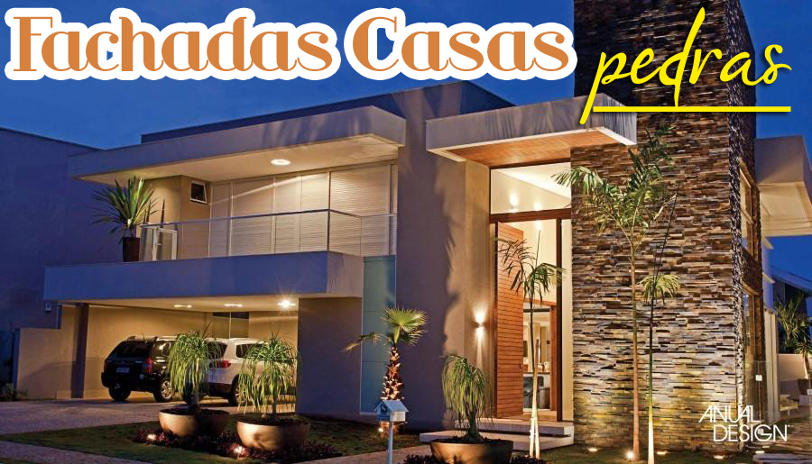 30 Fachadas de casas com pedras – veja diferentes tipos e tendências! -  Decor Salteado