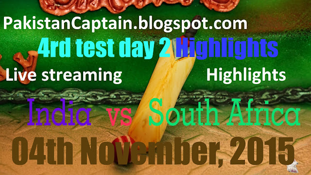 India vs South Africa 4th test day 2 highlights