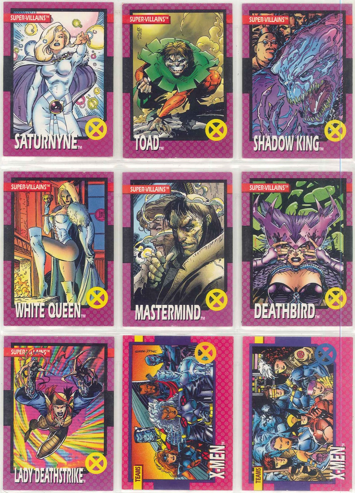 The Dork Review Jim Lee's 1992 XMen Trading Card Set