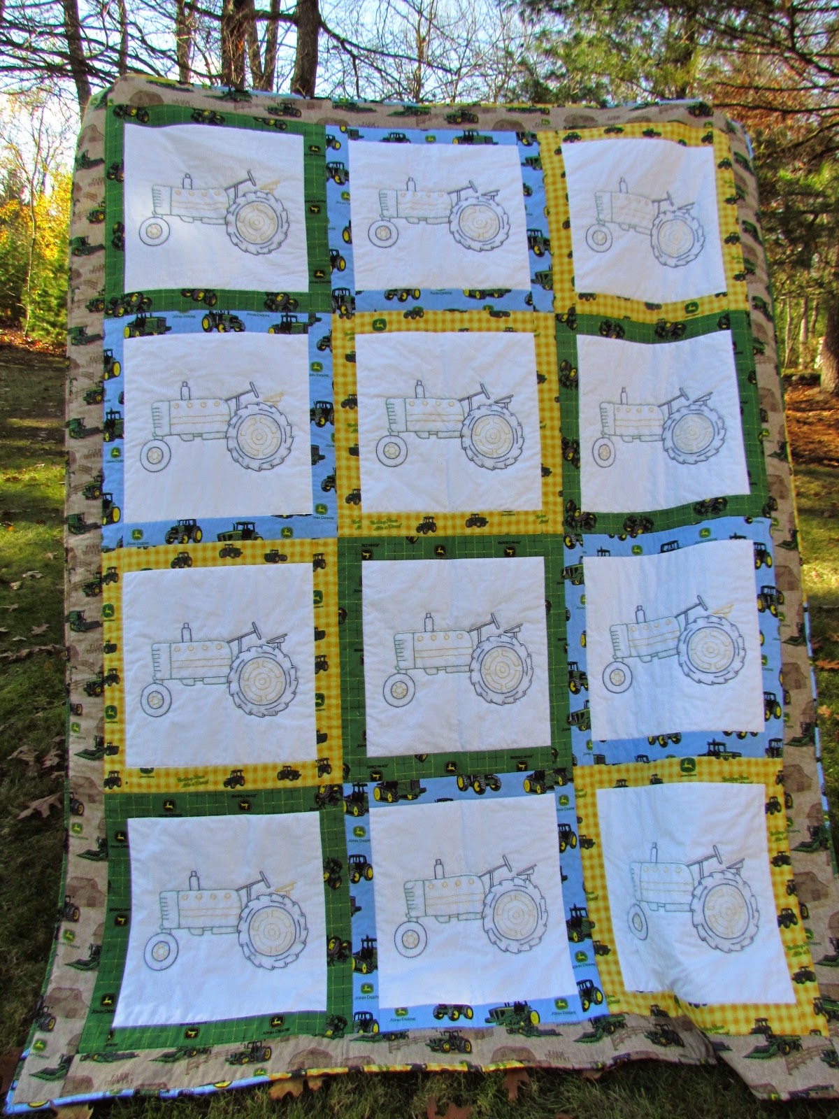 KayakQuilting Finished John Deere Quilt