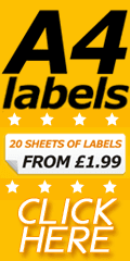 Self Adhesive Laser Labels In A4 Sheets To Print On - A4 Sheets Of Labels