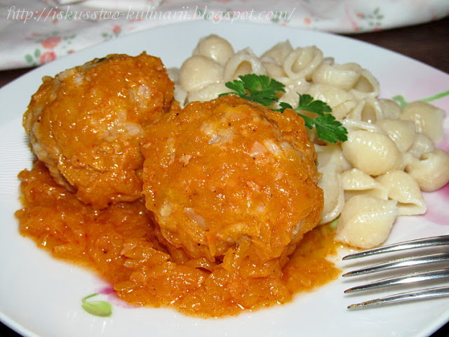 Куриные тефтели с тыквой