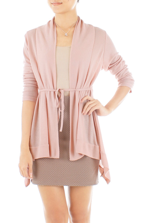 Wanderer Fine Knit Cardi – Ballet Pink