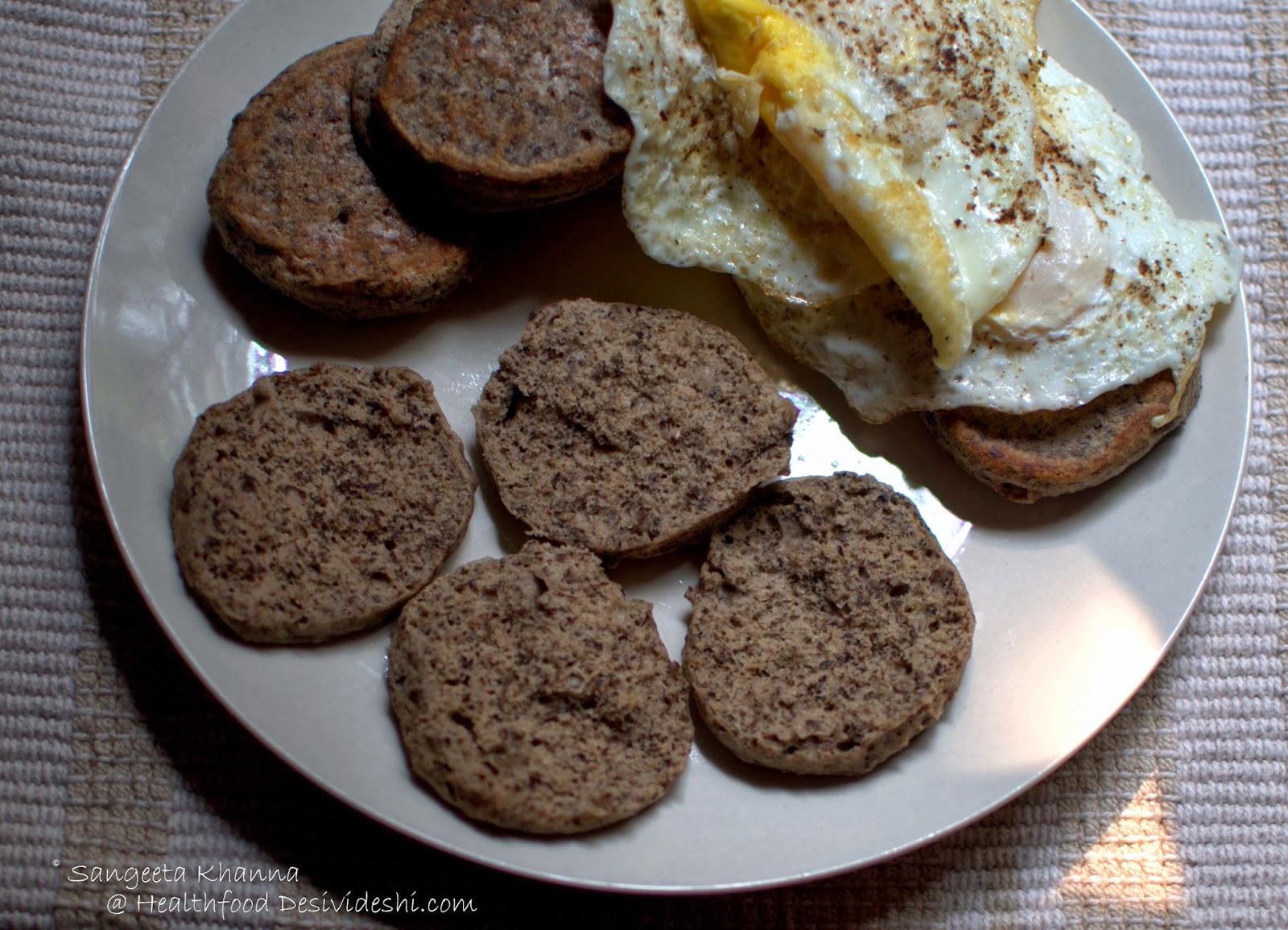 buckwheat flour English muffins for a gluten free breakfast for bread