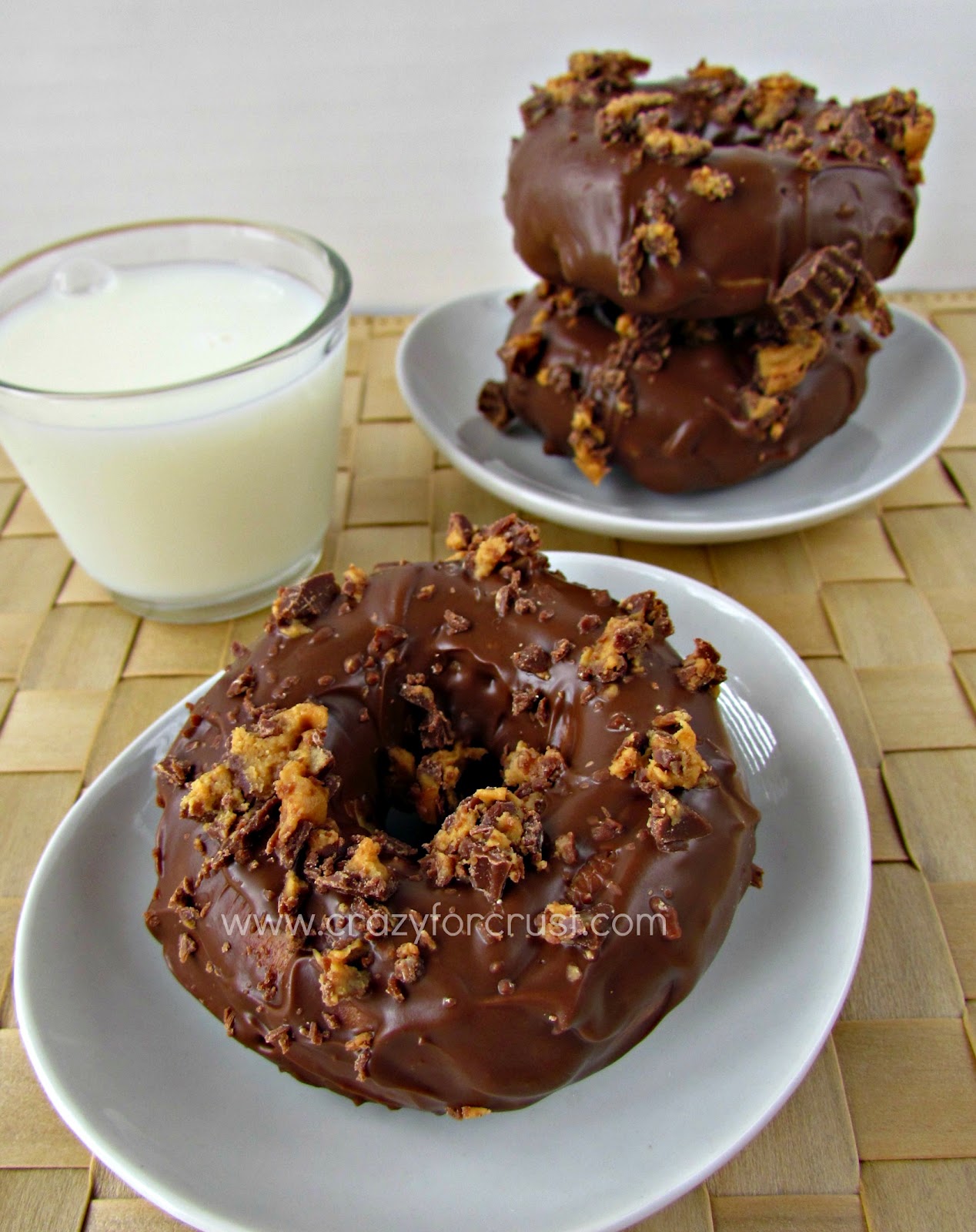 Chocolate Dipped Peanut Butter Donuts Crazy for Crust