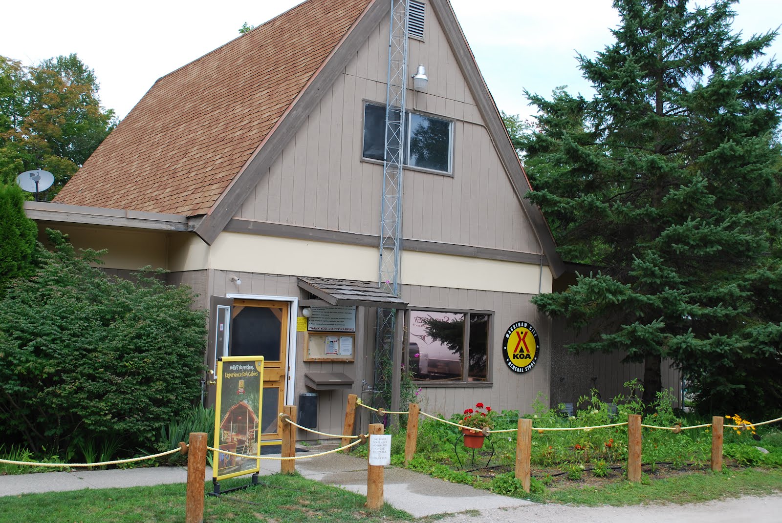 BLUE SKY AHEAD: Mackinaw City/Mackinac Island KOA, Michigan