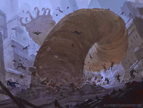 As sombrias ilustrações de fantasia e ficção científica de Alex Konstad Alex Konstad deviantart ilustrações sombrias fantasia ficção científica terror