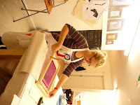 Sarah printing a chicken