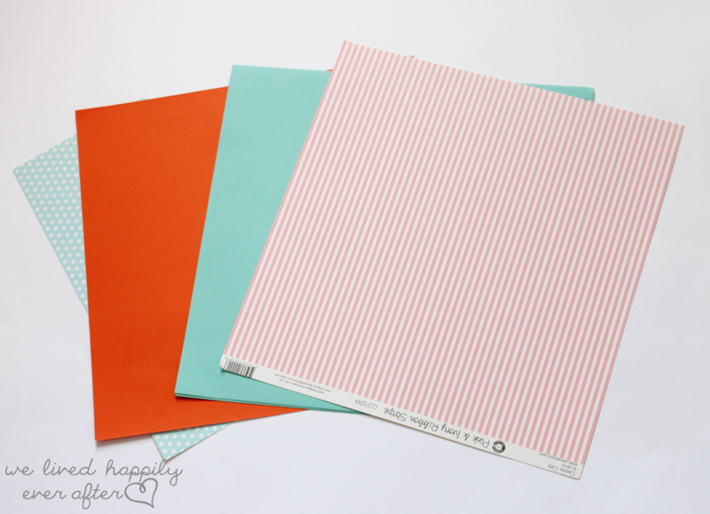 DIY Scrapbook Paper Flag Banner {55 Little Girl Playroom Project} We