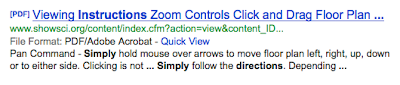 Google screen snapshot reading, Simply hold mouse over arrows to move floor plant left, right, up, down, or to either side…. Simply follow the directions.