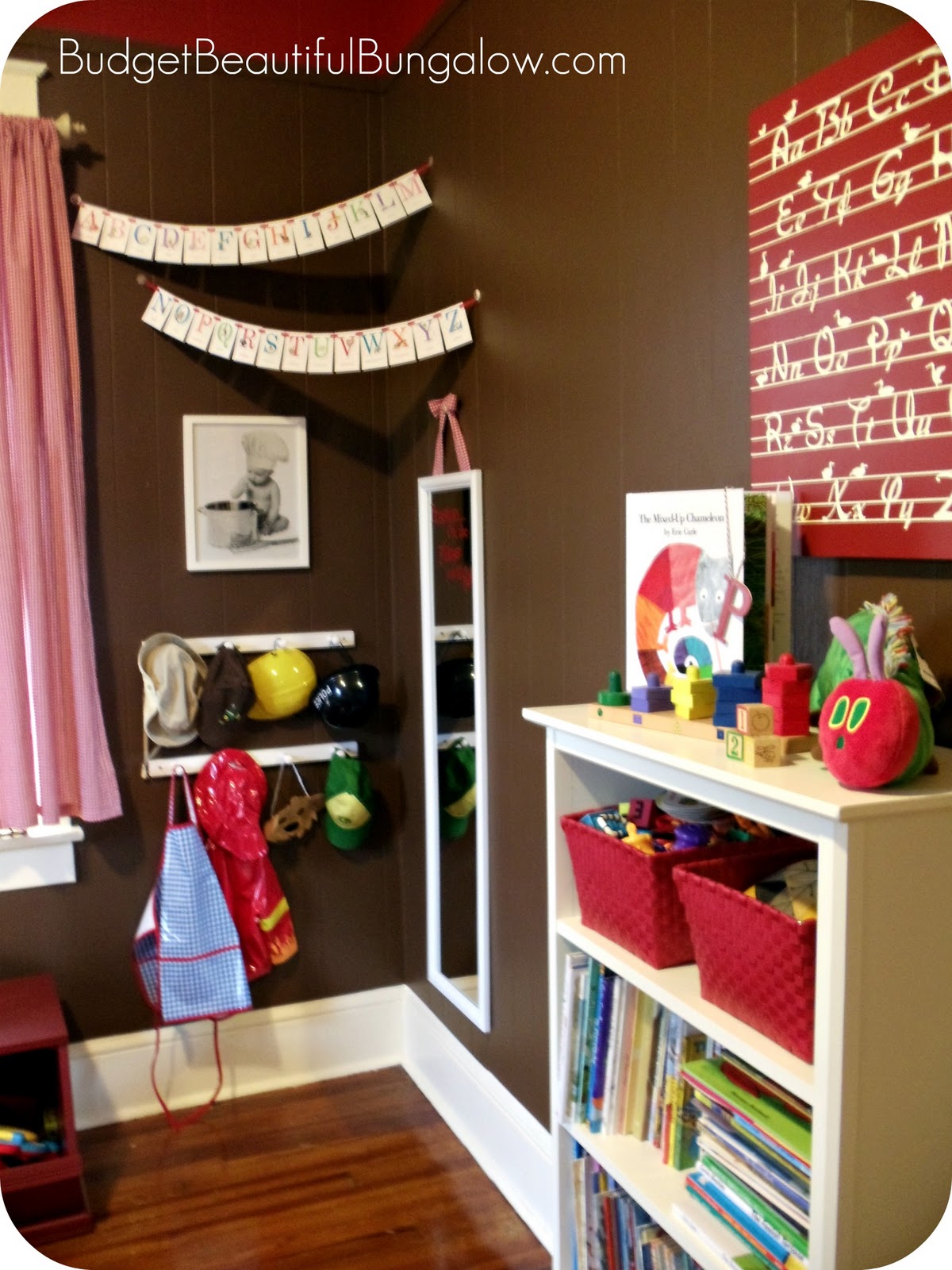 Budget Beautiful Bungalow Preston's Toddler Room {DressUp Corner}