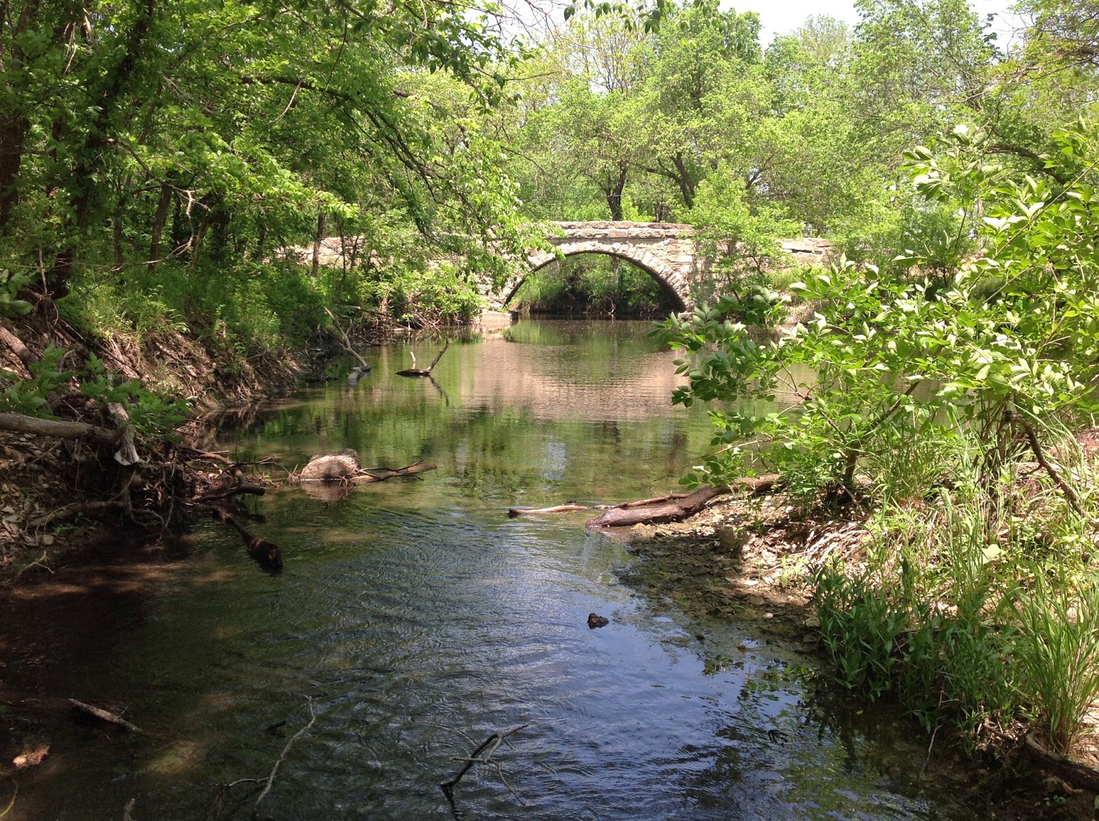 Explore Kansas Polecat Creek Stone Bridge, Butler County, Kansas