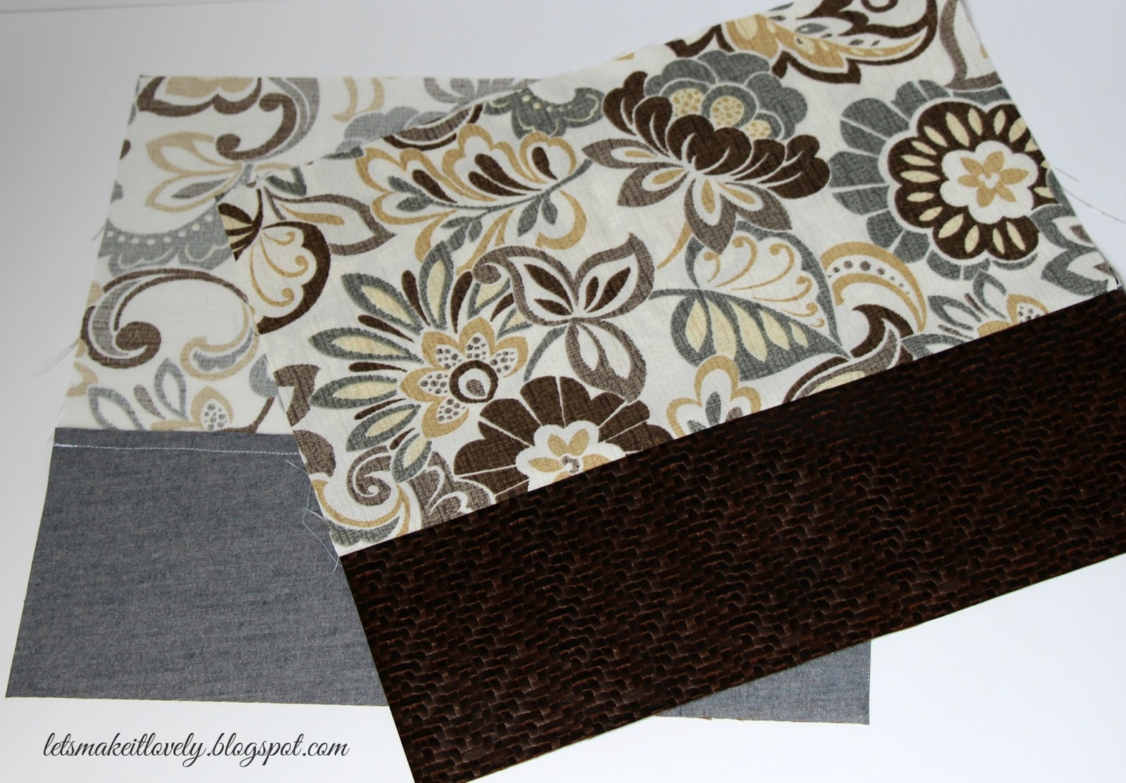 Let's make it lovely Faux Leather Base Tote Bag