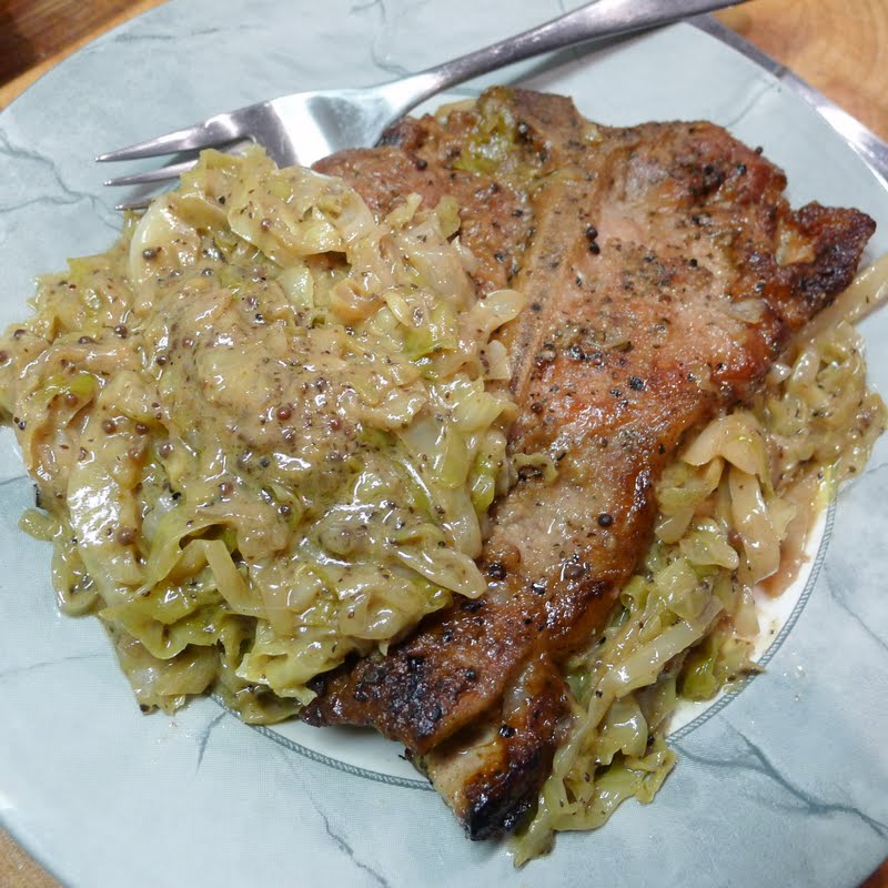Culinary Adventures in London Braised Veal Chops with Creamy Cabbage