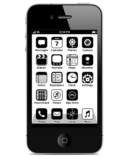 Check That Retro Mac iPhone Theme Concept